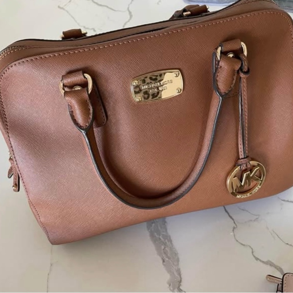 Michael Kors Tan Leather Satchel